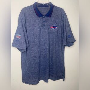 Vintage Starter NFL Buffalo Bills pro line football polo Blue Men's Shirt XL